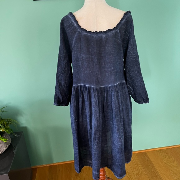 Picnic blue babydoll dress - Picture 4 of 5